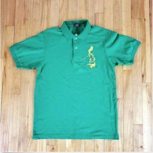 I Am Pinoy Mens Polo Sz S Green 100% PINOY